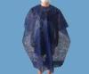 Blue Disposable Hair Salon Capes / Non Woven Hair Dressing Gowns Light Weight