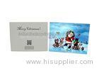 Merry Christmas Custom Lenticular Printing Greeting Card With Santa Claus 3D Effect