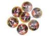 PET / PP Lovely Animal Image Sticker 3d Lenticular Printing Adhesive For Kids