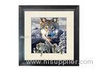 5D Effect Wolf 3D Lenticular Photo Printing For House Decoration MDF Frame