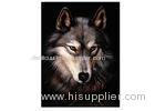 PET/PP Material Printing Lenticular 3d Wolf Picture For Gift Large Size