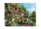 Idyllic Scenery 3D Lenticular Pictures Full Colour Printing For Hotel