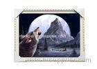 CMYK 3D Wolves Image Lenticular 3d Pictures PS Frame For Office Decoration