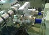 Twin Screw Extruder Machine Plastic PVC Twin Pipe Making Machine For Water Pipe
