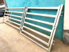 1.8x2.1m Heavy Duty Cattle Yard Panels 6 Oval Rails Locking Pins Delivery Available Round