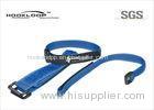 Blue Fabric Hook And Loop Straps 75mm Length Heat / Cold Resistance