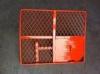 Red Scaffolding Ladder Access Steel Trap Door Frame For Falling Protection