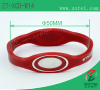 Anti-Counterfeit dual-ended silicone wristband