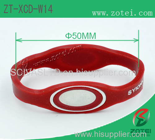 Anti-Counterfeit dual-ended silicone wristband