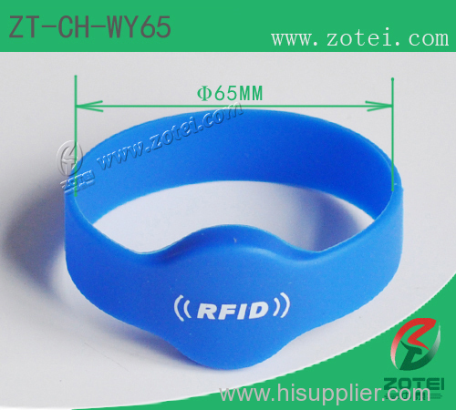 RFID round silicone wristband tag