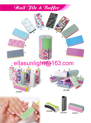 colourful custom design nail file nail block