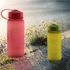 550ml Custom Logo Double Wall Glass Water Bottle With Gilter