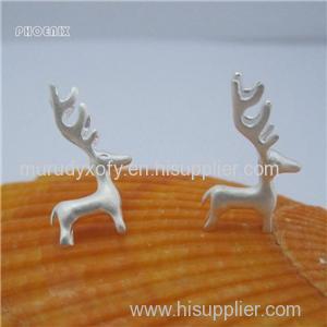 Special Designer Fawn Silver Stud Earrings SSE047