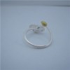 Lotus Flower Freshwater Pearl Wedding Rings Accessory SSR023