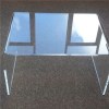 Coffee Table Shape Clear Acrylic Bench