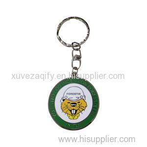 Promotional Hard Enamel Metal Coin Keychain