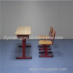 H2019ae Two Seater Wooden School Furniture Desk And Chair