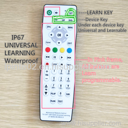 outdoor tv remote control bathroom tv remote control waterproof tv remote control