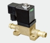 piston type solenoid valve for compressed air or gas