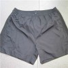 YJ-3017 Mens Black Polyester And Knit Gym Athletic Shorts Pants