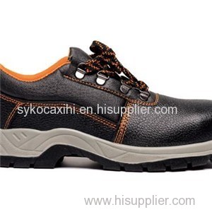 Low Cut Safety Boot Injecton Pu Sole Upper Action Leather