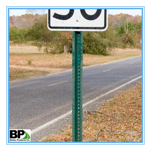 steel u channel sign post for traffic safety sign with stock