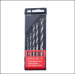 5PCS Multi-purpose drill bits INCH sizes: 1/8" 3/16" 1/4" 5/16" 3/8" in plastic box