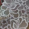 White Flowered Galloon Lace for garment accessories Black Ribbons (J0018)