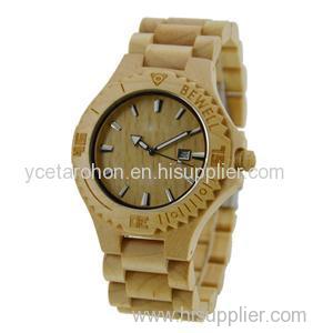 Classic Style 100% Natural Maple Watch