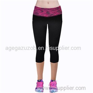 Pink High Waist Sport Capris