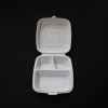 Disposable Clamshell Lunch Box with Three Compartments