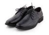 black genuine leather Men's Formal Classy Cap-Toe Lace Up Leather Lining Oxford Dress Shoes