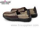 Anti-Slip Rubber Sole Elastic Weave Shoes Summer Footwear With Close Toe