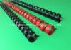 Black / Red Plastic Binding Combs 20mm Punched Into Papers Rectangular Holes