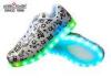 Music Notes Low Top Boys Girls Flashing Shoes Light Up Shiny Sport Dance Footwear