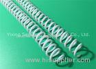 Proposals 7.9MM White Spiral Binding Coils Standard Pitch With Plastic Material