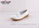 Superior Slip On Womens White Nursing Shoes Casual PU Lining With Bowknot