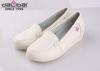 white color slip on a Soft skateher running hospital shoes for women TPR outsole