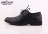 Italy Fashion Round Toe Leather Dress Shoes Comfortable Low Heel PU Lining