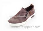 Brown Denim Low Cup Slip On Canvas Deck Shoes Breathable BSCI Certification