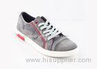 Comfortable Flat Sole Mens Grey Casual Shoes Eco friendly BSCI Certification