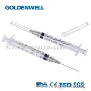 Plastic Disposable Three Parts Luer Lock Syringe