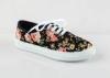 Mens / Womens Canvas Shoes Lace Up Sneakers Lightweight Custom Made Lining