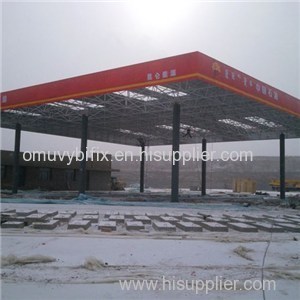 Big Standard Petroleum Gas Station With Canopy Construction