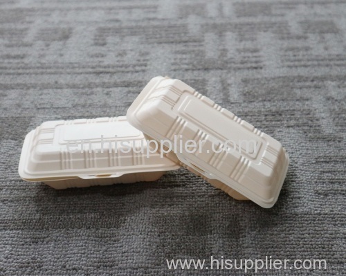 Bagasse Fast Food Packaging Boxes/Wheat Straw Fiber Food Boxes