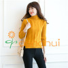 100% merino wool turtleneck cable sweater for women