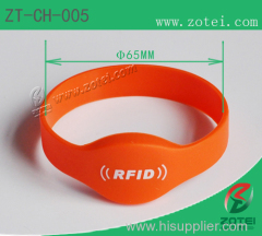 RFID oval silicone wristband Product model:ZT-CH-005
