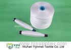 Raw White 100% Spun Polyester Yarn Ring Spun Z Twist On Plastic / Paper Cone