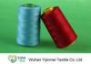 Household Industrial Polyester Sewing Thread Full Dull With Dyed / Raw White Color