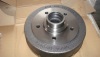 Toyota Camry geomet ventilated brake rotor with hub